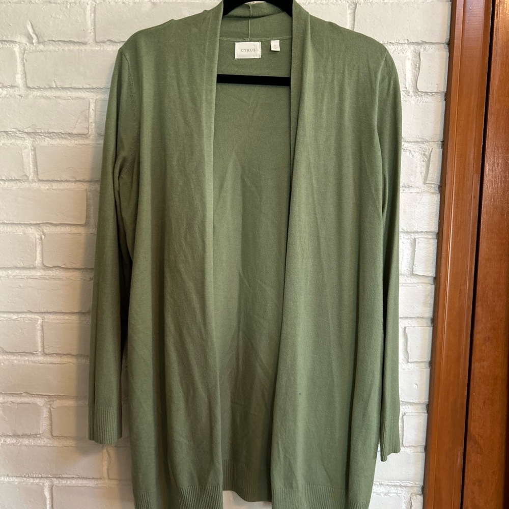 Cyrus Sage Open Cardigan Sweater